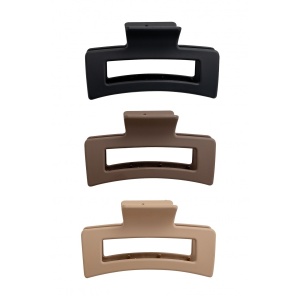 Brushworks Classic Claw Clips 3pc