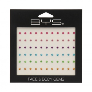 BYS Face & Body Gems Small Round Rainbow 