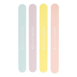 Brushworks Coloured Nail Files 4 pc