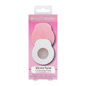 Brushworks Silicone Cleansing Pads 2 Pack