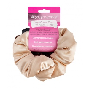 Brushworks Large Classic Cloud Scrunchies 3 Pack