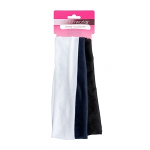 Brushworks Jersey Headbands 3 Pack