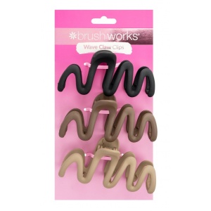 Brushworks Wave Claw Clips 3 Pack
