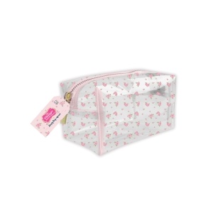 The Vintage Cosmetic Company Make-Up Bag Rose Transparent 