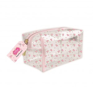 The Vintage Cosmetic Company Make-Up Bag Rose Transparent 