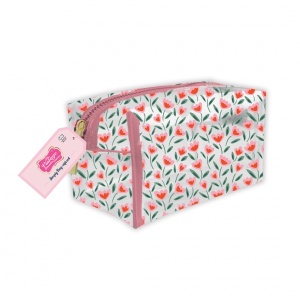 The Vintage Cosmetic Company Make-Up Bag Transparent Tulip 