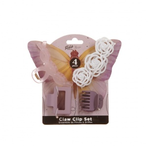 Danielle Claw Clip Set Butterfly 4pc