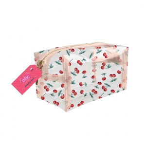 The Vintage Cosmetic Company Make-Up Bag Transparent Cherry 