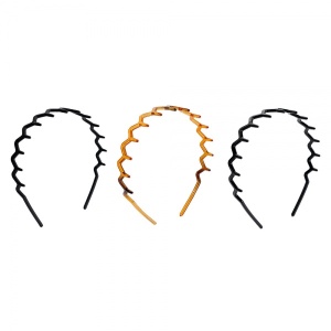 Brushworks Zig Zag Headbands 3 Pack