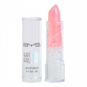 BYS Colour Change Ph Lip Balm Pink Glitter In Hangsell Box 