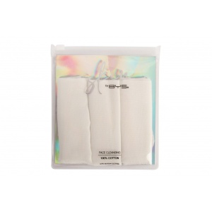 BYS Skin Face Cleansing 3Pk Muslin Cloths 