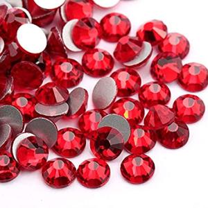 Feel Good Rhinestone Round red 100pc