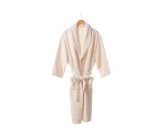 Microfiber Robe With Shawl Collar Natural