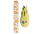 Tweezerman Baby Nail Clipper with Bear Files Детский маникюрный комплект щипчики и пилочка