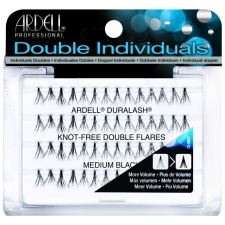 Ardell Knot-Free Double Flares Medium Black Ripsitupsut