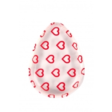 BYS Silicone Blending Sponge Teardrop Clear with Red Hearts