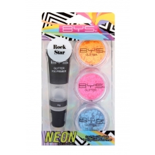 BYS Neon Glitter Face & Body Kit ROCKSTAR