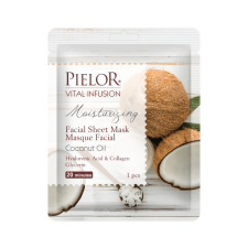 Pielor Vital Infusion Увлажняющая тканевая маска для лица с маслом кокоса 25мл