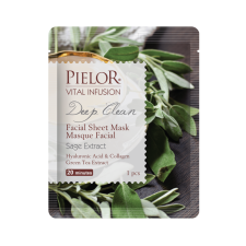 Pielor Vital Infusion Очищающая тканевая маска для лица с экстрактом зеленого чая 25мл
