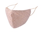 BYS Face Mask 3 Layer Lace Pink with Nude