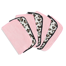 The Vintage Cosmetic Company 7 Day Make-Up Removing Cloths Leopard and Pink 7pc 