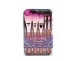 BYS Makeup Brushes in Keepsake Tin Glitter 5pc