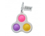 Pop Fidget Toy Keyring pink purple yellow 