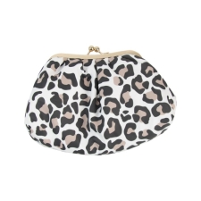 The Vintage Cosmetic Company Cosmetic Clutch Bag Leopard Print