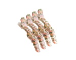 The Vintage Cosmetic Company 4 Piece Sectioning Clips Pink Floral