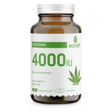 Ecosh D3 vitamiini hampunsiemenjauholla 4000-IU 90 kapselia