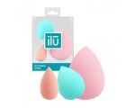 ILŪ Makeup Sponge Set Комплект спонжей для нанесения макияжа 3шт