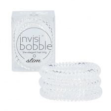 Invisibobble Slim Hair Ties Crystal Clear 3pcs