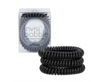 Invisibobble Slim Hair Ties True Black Резинки для волос из силикона черные малого размера 3шт