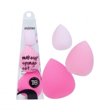 MIMO Makeup sponge set 3pcs Pink Meigisvammide komplekt roosa 3tk