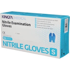 Kingfa Medical Ühekordsed kaitsekindad nitriil sinised S 100tk