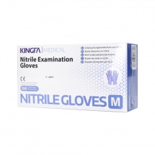 Kingfa Medical Одноразовые нитриловые печатки фиолетовые  M 100шт