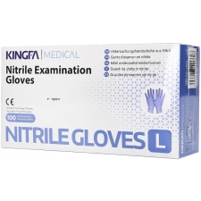 Kingfa Medical Disposable Nitrile Gloves Violet L 100pc