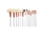 MIMO Makeup Brush Set White 18pcs