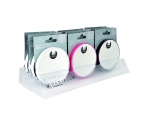 Danielle Mini Suction Mirror White, Pink and Black X12 Mag
