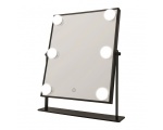 Danielle LED Hollywood Mirror with Bulbs Black 35cm 