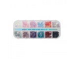 BYS Face Body and Nail Decal Kit Rainbow Rhinestones Комплект кристаллов для тела и ногтей