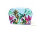 Danielle Botanical Palm Blue Oyster Bag Large 23x23x17cm