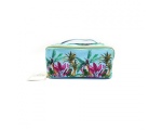 Danielle Botanical Palm Blue Travel Storage Bag Kosmeetikakott 24x12x10cm