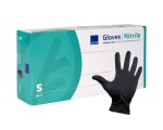 NITRYL GLOVES BLACK 100pcs S