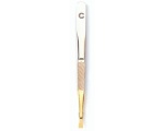 Basicare Pinsetit Ground Extra Flat Tips Gold