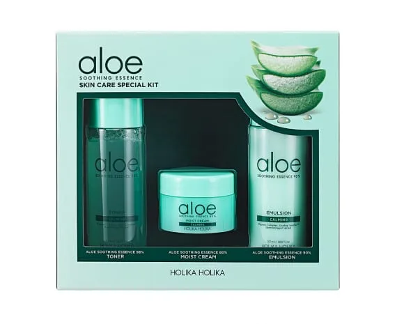 Holika Holika Aloe Soothing Essence Skin Care Special Kit Комплект по уходу за кожей